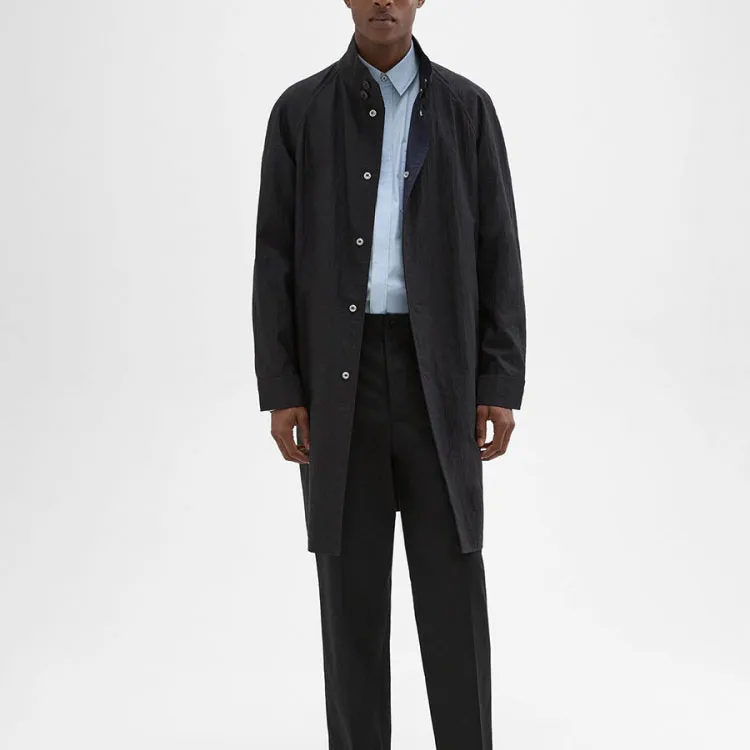 THEORY THEORY Designer Co authored Collection Trench Coat Men's Black-1
