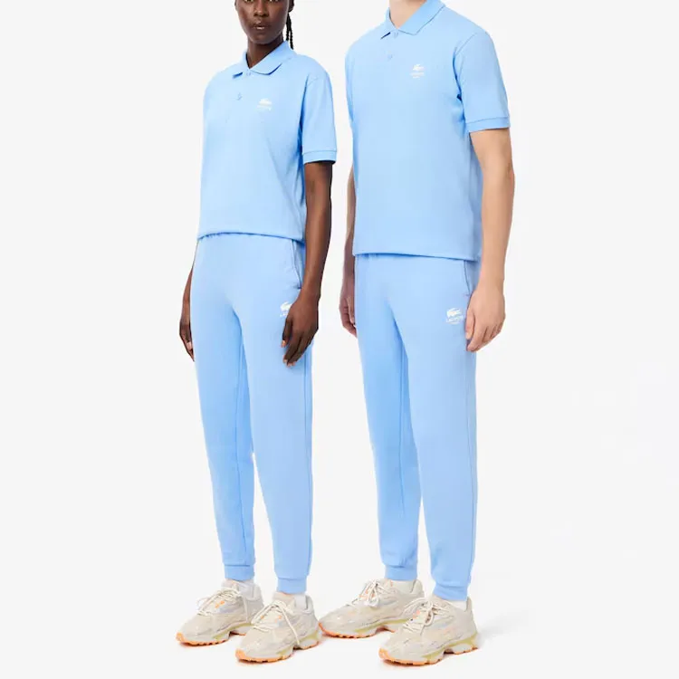 LACOSTE Knitted Sports Pants Unisex Light Blue-4