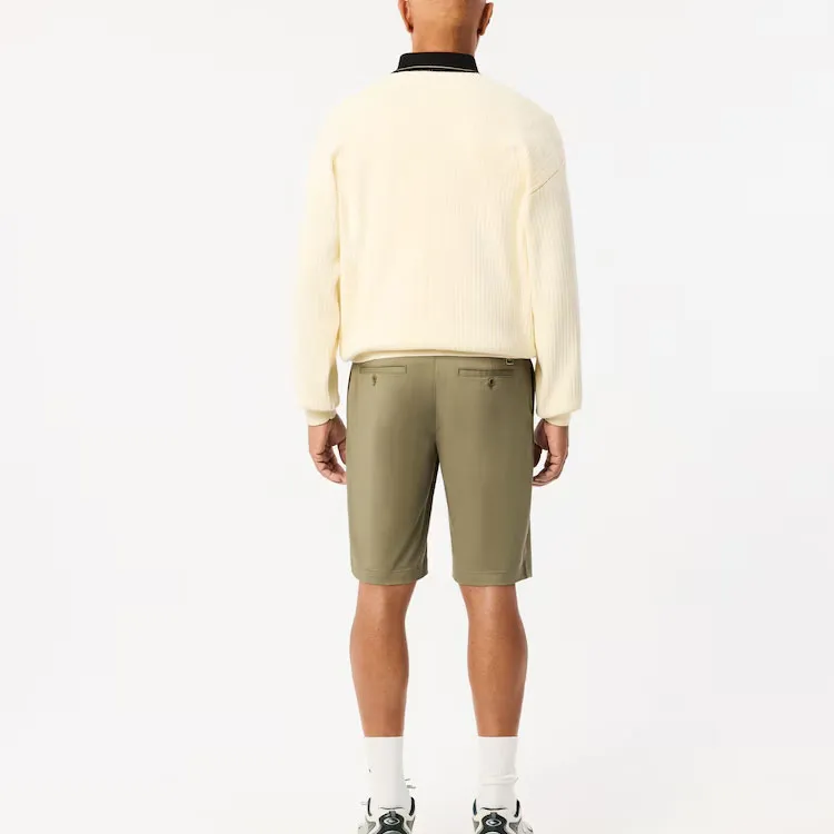LACOSTE Casual Shorts Men's Khaki Green-3