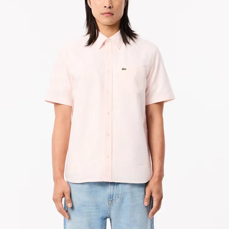 LACOSTE Shirts Men Light Pink-3