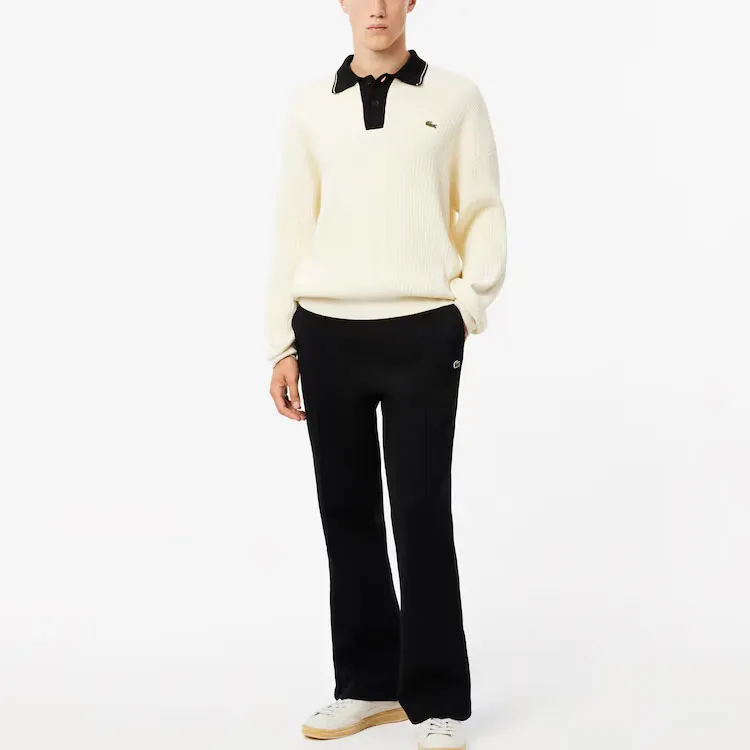 LACOSTE Knitted Sports Pants Men's Black-4