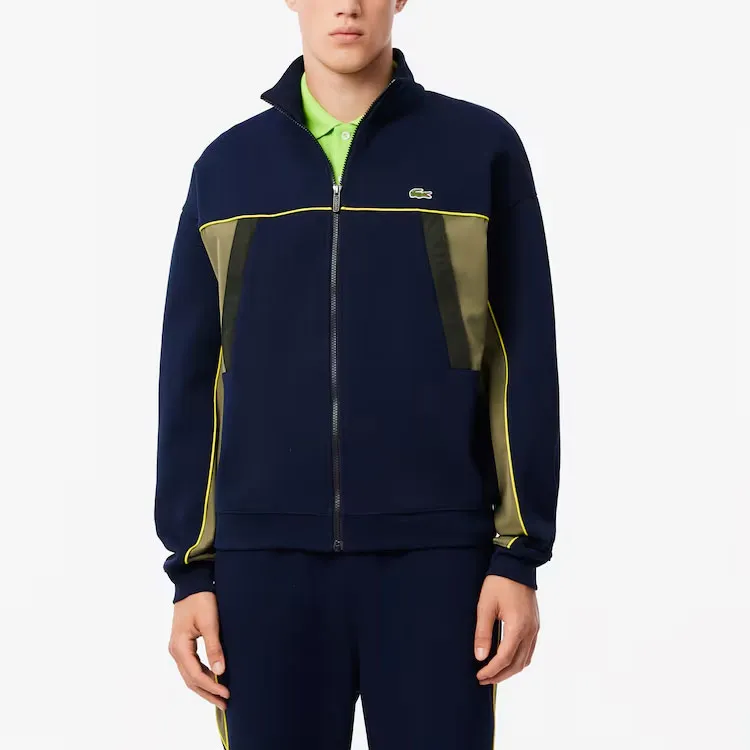 LACOSTE Logo patch Piqué Jacket-3