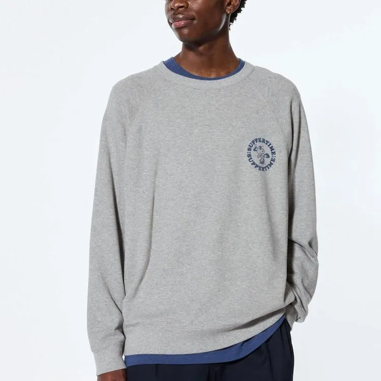 UNIQLO Uniqlo X PEANUTS Co branded Series Sweatshirt Unisex Gray-2