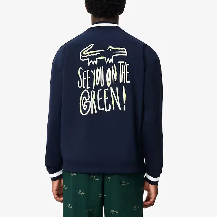 LACOSTE Baseball Jacket Men's Marine Blue-3