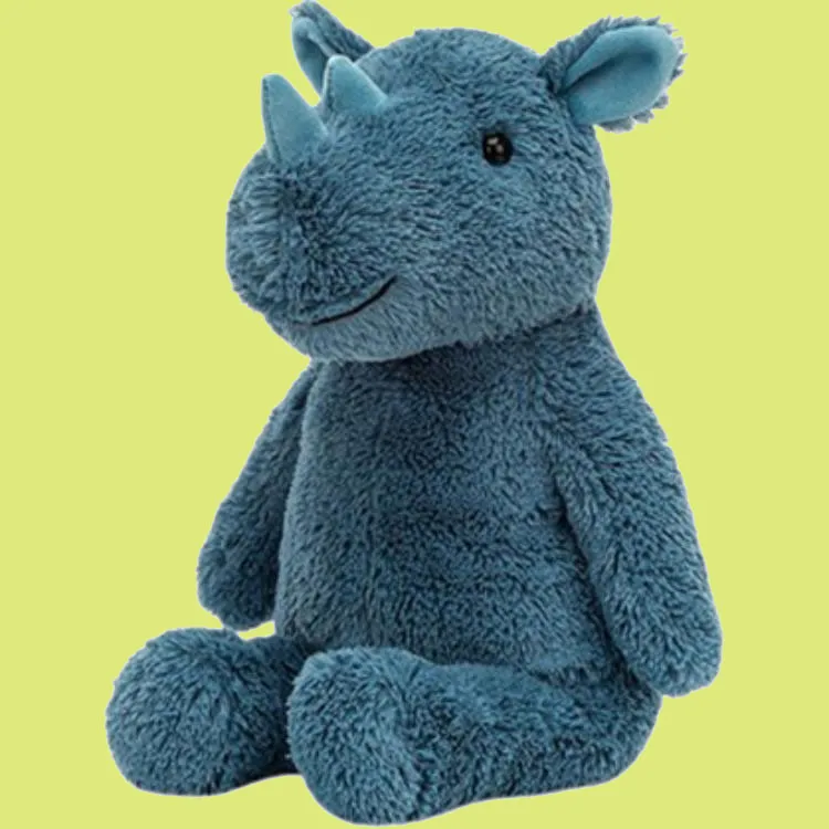 JELLYCAT Jungle Animal Collection Soft Rhinoceros Dolls Plush Doll 29cm Height-2
