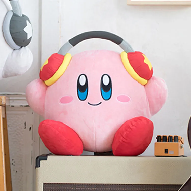 BANPRESTO A Reward Model A Kirby Kirby Wearing Headphones Dolls Plush Doll 25cm High-3