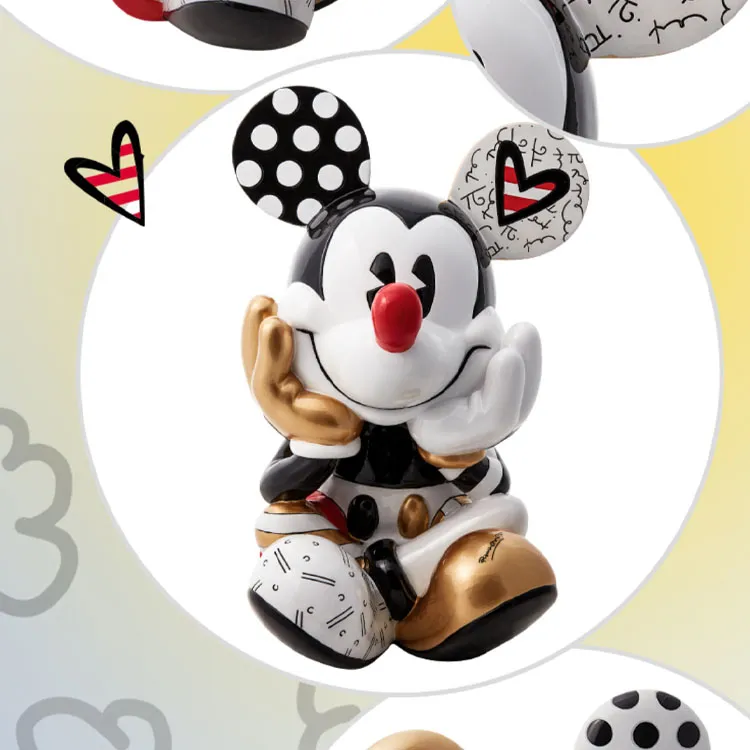 ENESCO Disney Britto Black Gold Trendy Figures 38cm-2