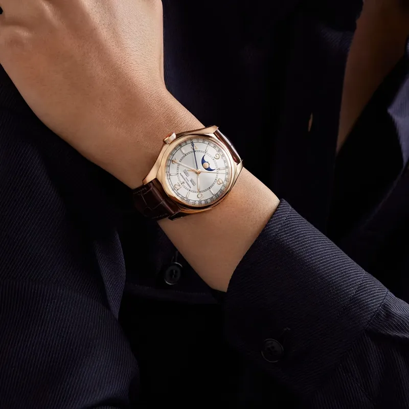 VACHERON CONSTANTIN FIFTYSIX Collection Automatic Mechanical Movement Men's Watches Watch 40mm White Dial-4
