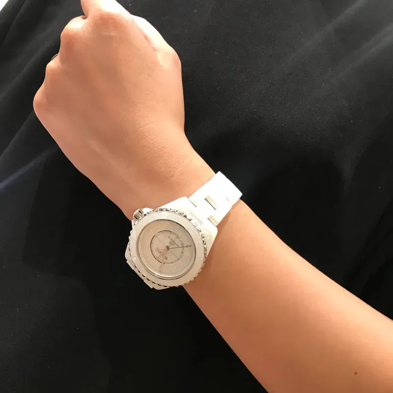 CHANEL J12 Collection Wrist Watch Automatic Mechanical Movement Ceramic Strap White Dial Unisex-5