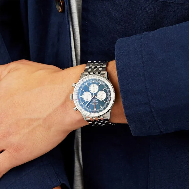 Breitling Men Aviation Chronograph Collection Watch-4