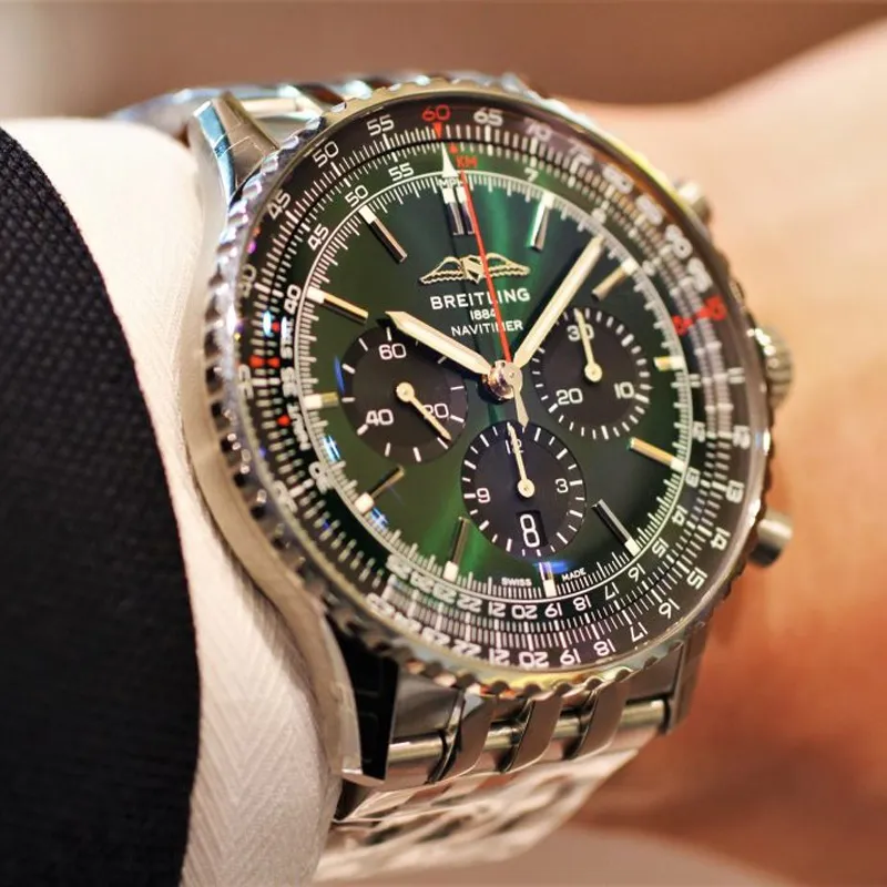 Breitling Men Aviation Chronograph Collection Watch-3