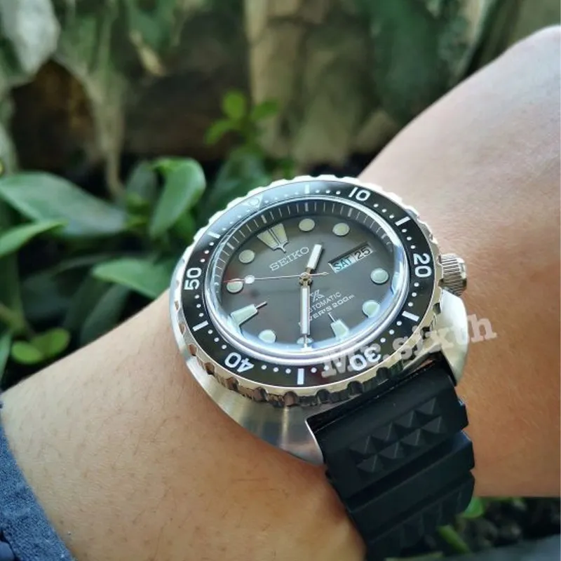SEIKO Automatic Mechanical Movement Stainless Steel Strap Watch Men's Watch Black Dial SRPC23J1-3