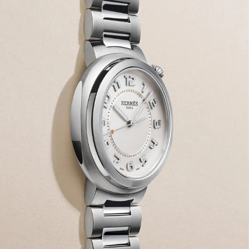 HERMES Wrist Watch Automatic Mechanical Movement Stainless Steel Watchband 36mm Silver Dial Women's Watch-1