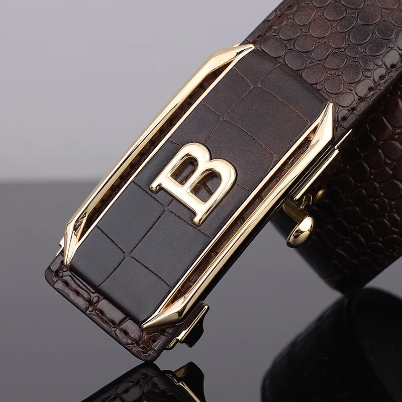 BISON DENIM American Vintage Belt Gift For Dad Object Of Affection Boyfriend Belt Cow Leather Men's 3.3cm-1