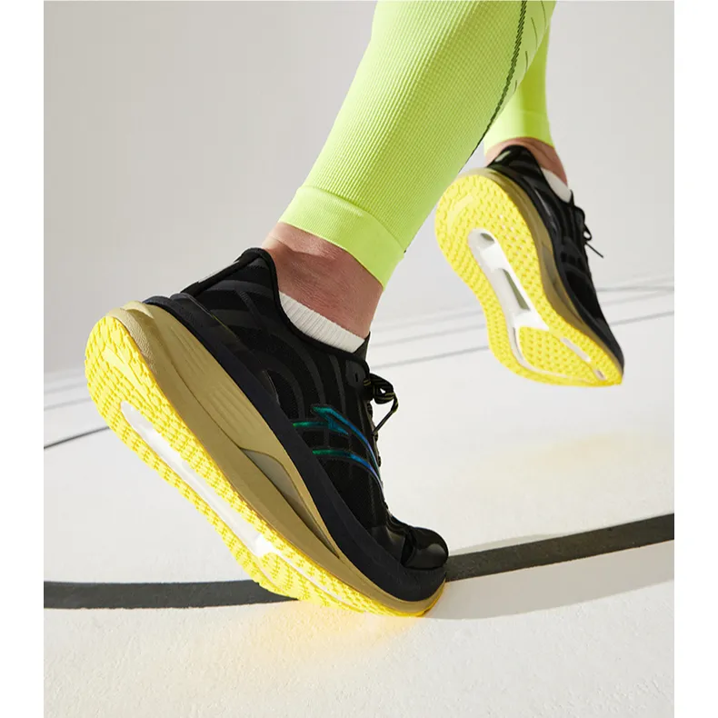 Anta Champion 3rd Gen PRO Wear-Resistant Low-Top Running Shoes Men's Black Green-1