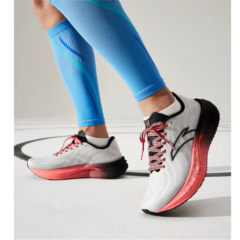 Anta Wear Resistant Low Top Nitrogen Technology Training Running Shoes Men's Gray Black Red-4