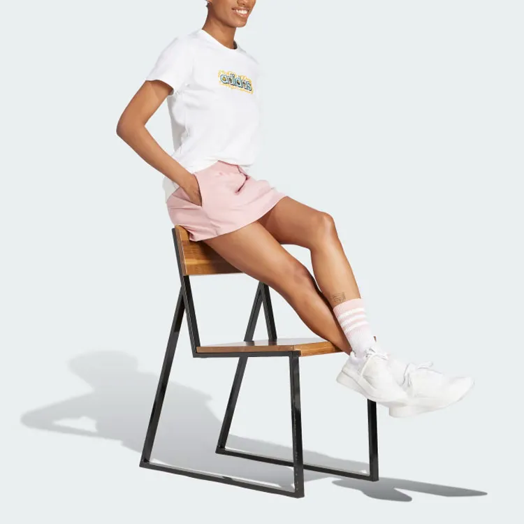 Adidas Day Casual Shorts Women's Light Pink-3