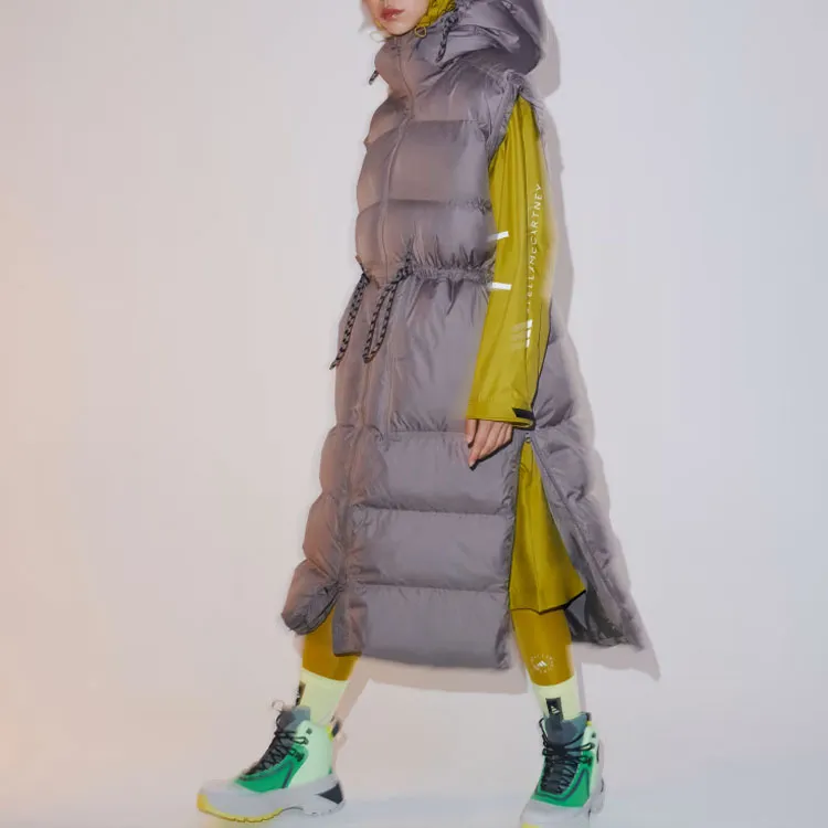 adidas By Stella McCartney Padded Quilted Long Coat-2