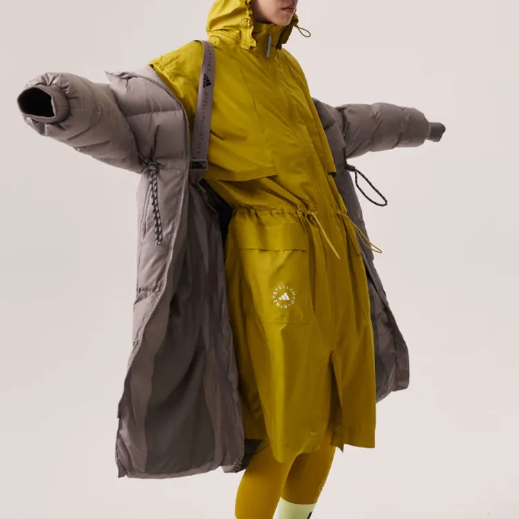 adidas By Stella McCartney Padded Quilted Long Coat-4