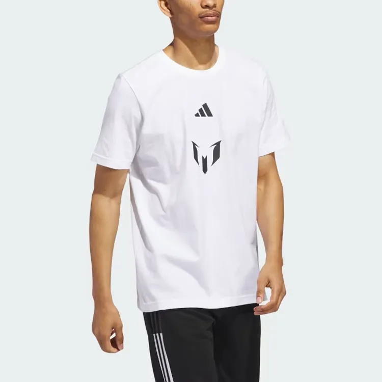 Adidas Messi T-Shirts Men White-3