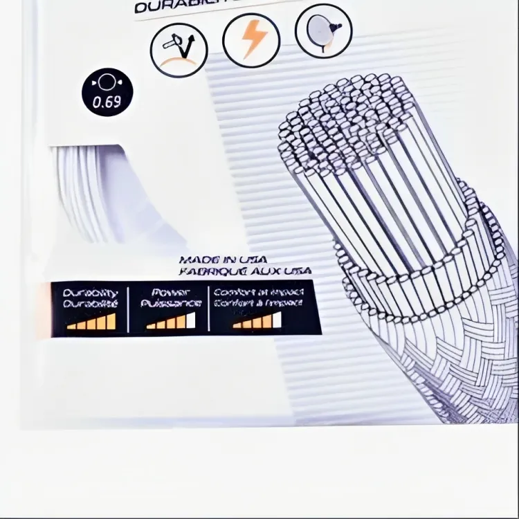 DECATHLON Stretch Durable, Both Features Badminton Racket Strings White-2