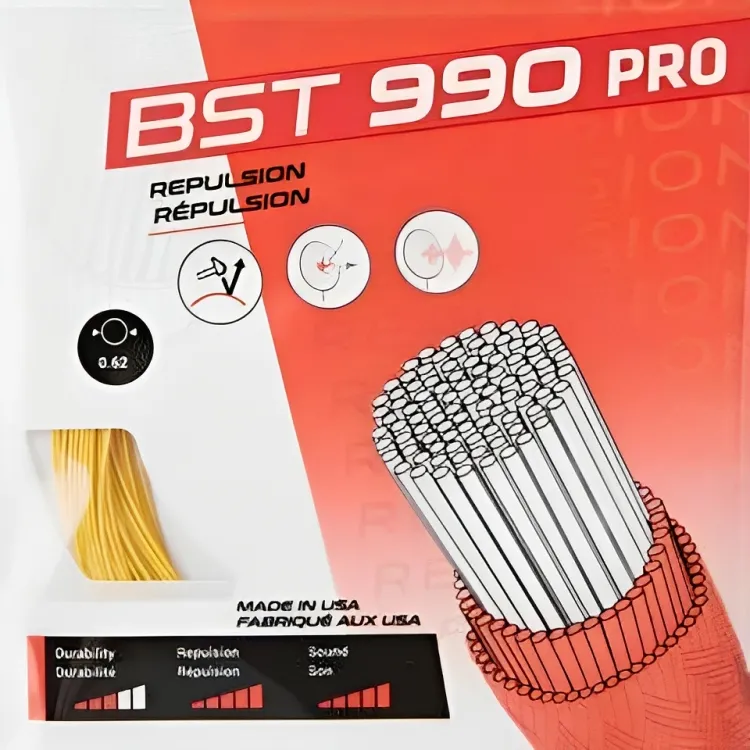 DECATHLON Stretch Type Badminton Racket Strings Yellow-3