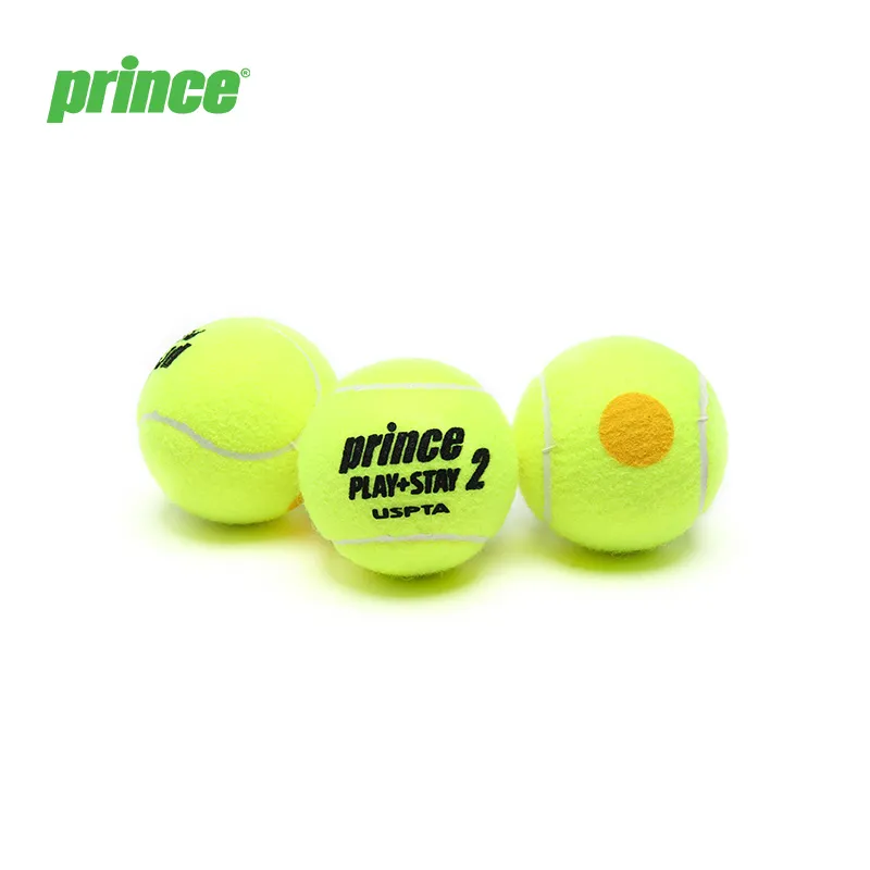 PRINCE Stage 2 Tennis Balls Nylon, Acrylic, Wool Match Ball Competition 3 Pack Green-2