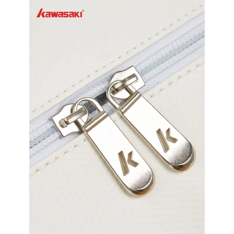 Kawasaki Individual Shoe Compartment Portable Crossbody Badminton Racket Bag Unisex Blue White-1