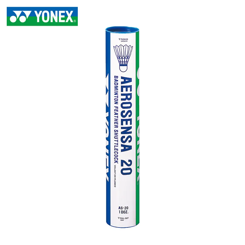 YONEX AS 20EX. Goose Feather Shuttlecock 12 Pack Goose Feather All Round Goose Feather Match Ball Shuttlecocks-1