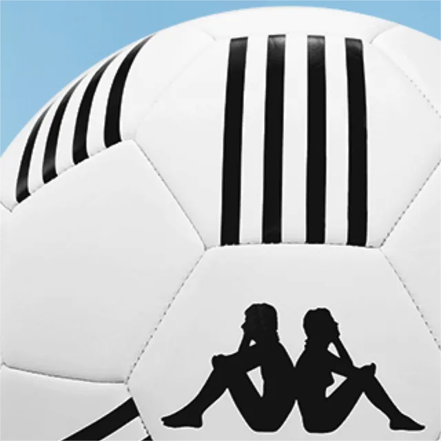 Kappa Size 5 Ball Soccer TPU Machine Stitched Soccer Ball Unisex Black White-1