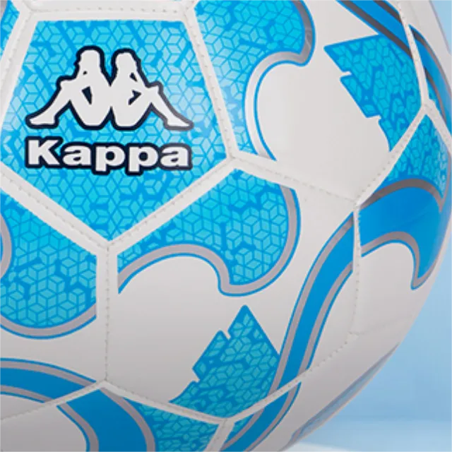 Kappa Size 5 Ball Soccer TPU Machine Stitched Soccer Ball Unisex Blue White-4