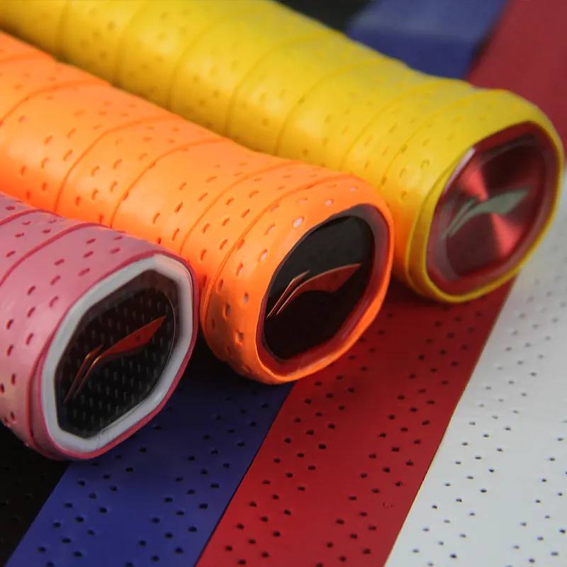 LiNing Badminton Grip Tape Rose Red PU Thin 1 Pack-1