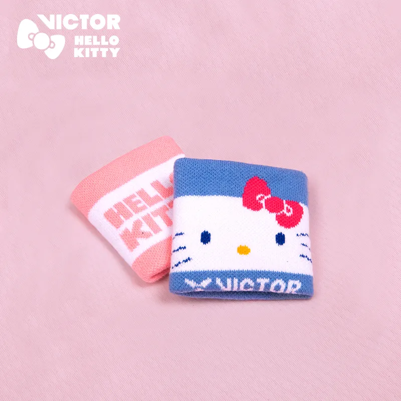 VICTOR x Hello Kitty Badminton Wristbands Breathable Cotton Polyester-3