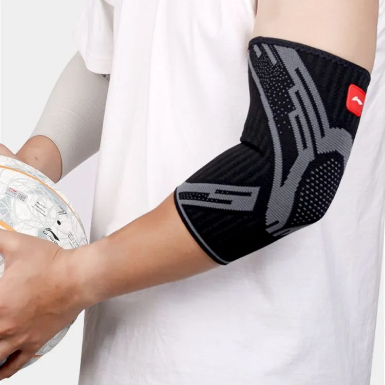 LiNing Elbow Pads 1 Pack Standard Black Polyester, Elastane-2