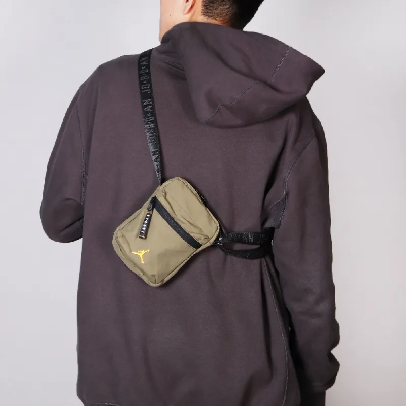 Jordan Polyamide Crossbody Bags Shoulder Bags Unisex Olive Green-3