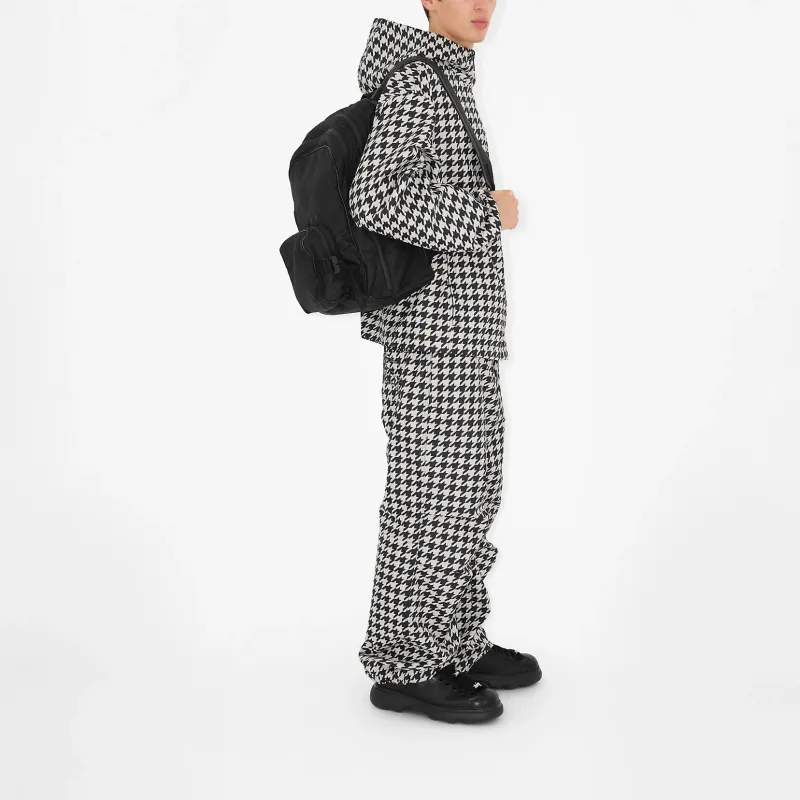 Burberry Polyamide Blended With Polyester Backpack Men's Black-8