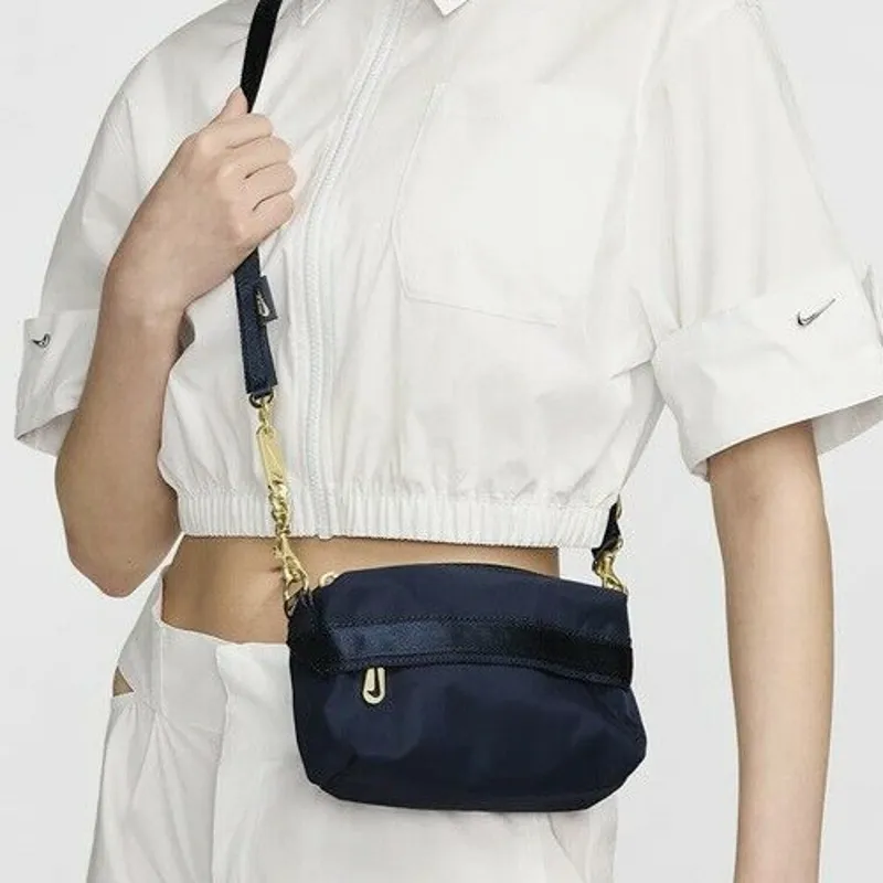 Nike Fabric Shoulder Bag Women's Lightning Blue/Lightning Blue/Sesame Brown-4