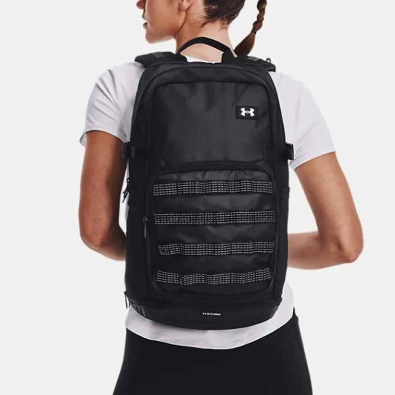 Under Armour Polyester Backpack Regular Men's Black-4