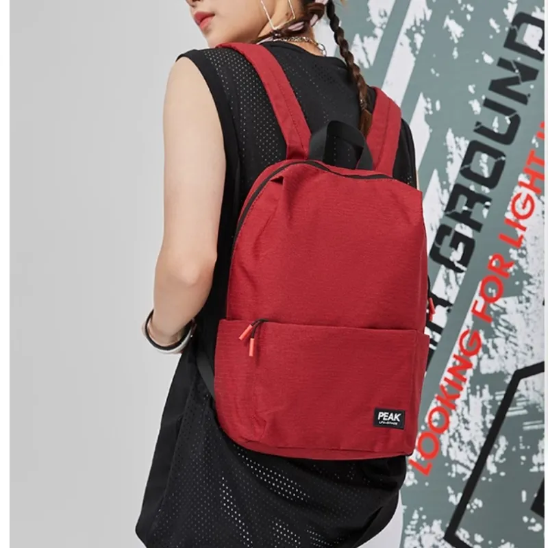 PEAK Fabric Sports Backpack Regular Unisex Dark Red-2