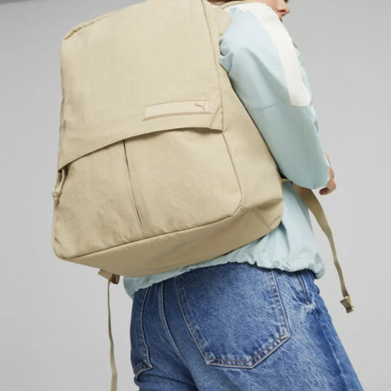 PUMA Polyester With Nylon Backpack Regular Unisex Khaki-3