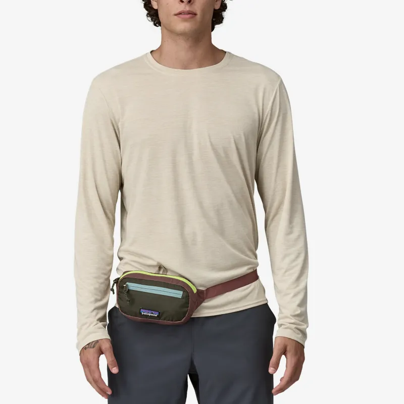 Patagonia Recycled Nylon Fanny Pack Mini Unisex Patchwork Pine Needle Green-4