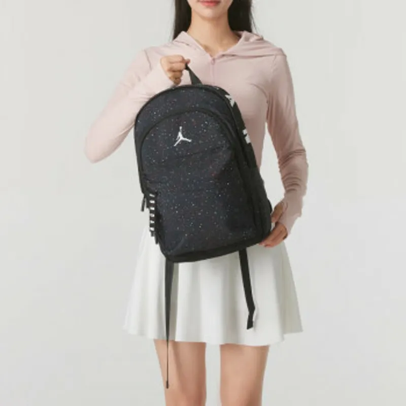 Jordan Polyester Backpack Medium Size Unisex Black-4