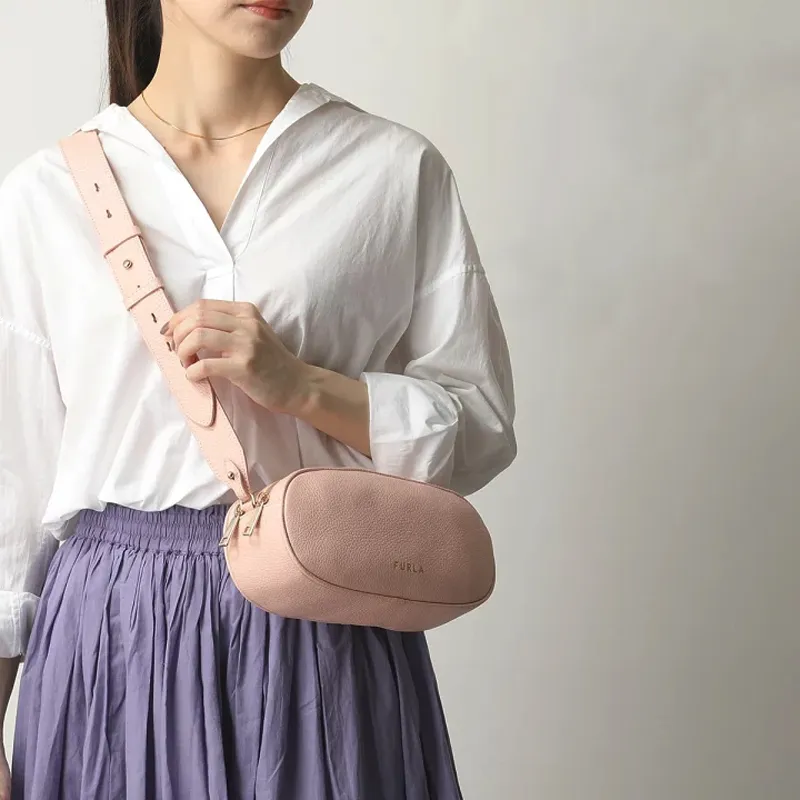 Furla Leather Shoulder Bag, Crossbody Bag Women's Candy Rose-3