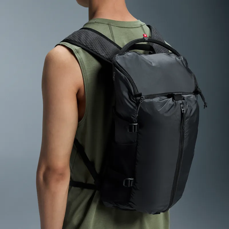 On Recycled Material Backpack Regular Unisex Black-3