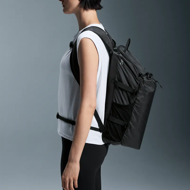 On Recycled Material Backpack Regular Unisex Black-4
