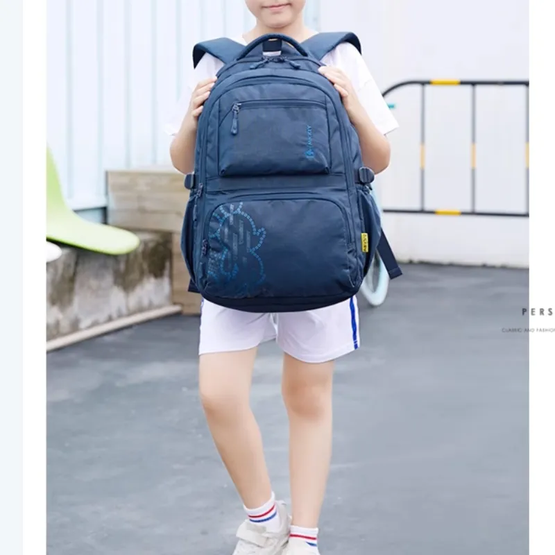 Disney Polyester Backpack Small Size Men's Navy Blue-3