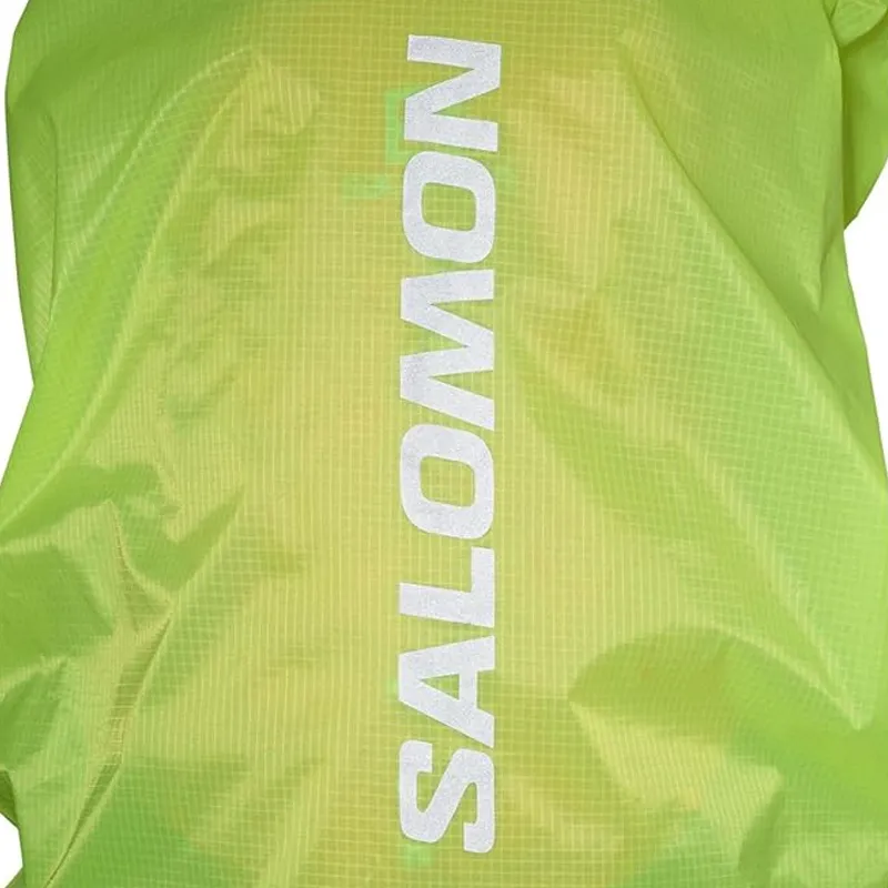 SALOMON Water-Resistant Silicone Nylon Rain Cover Bag Accessory Small Size Unisex Safety Yellow-2