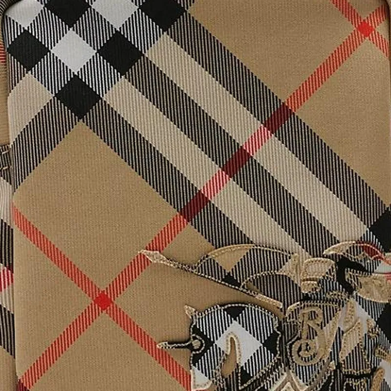 Burberry Polyester One Shoulder Crossbody Cell Phone Pouch Men's Sand-4