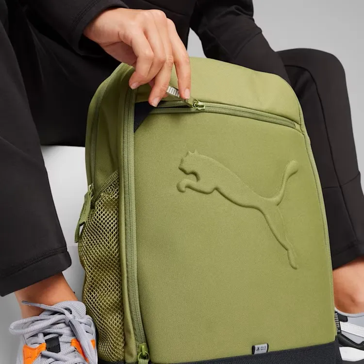 PUMA Polyester Nylon Blend Backpack Regular Unisex Olive Green-2