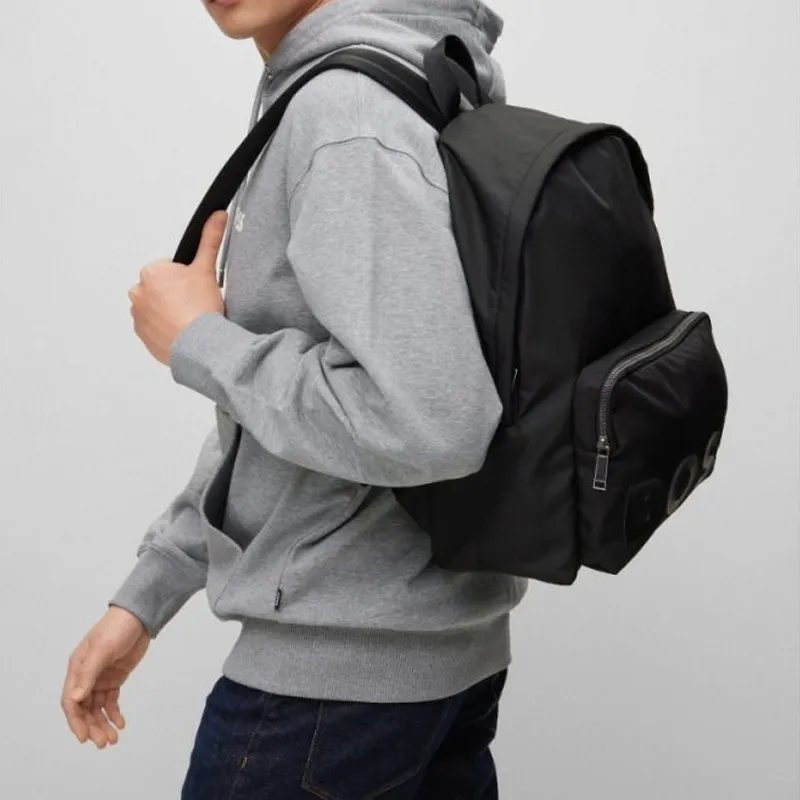 HUGO BOSS Logo Detailed Zipped Backpack-3